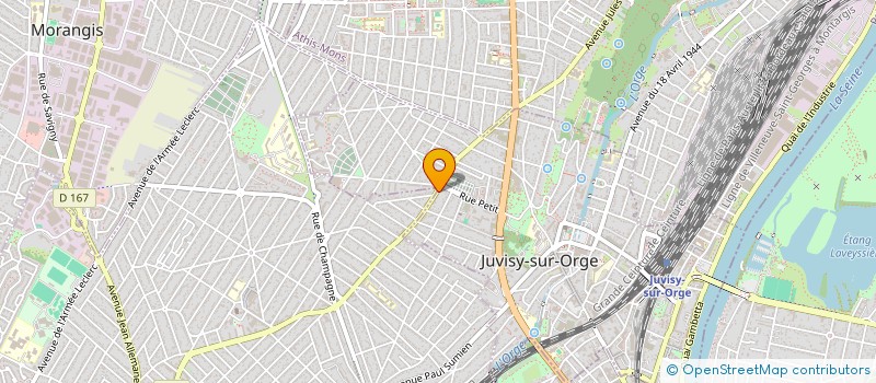 localisation de l'entreprise ERAL à JUVISY-SUR-ORGE