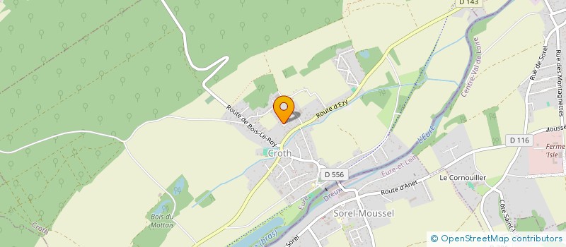 localisation de l'entreprise ERAL  CROTH