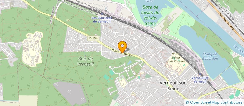 localisation de l'entreprise ERAL FONCIER  VERNEUIL-SUR-SEINE