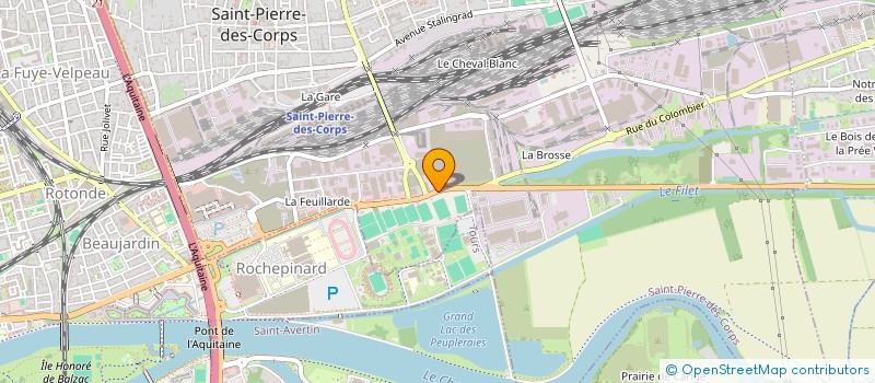 localisation de l'entreprise ERAL TRIBUNE  SAINT-PIERRE-DES-CORPS