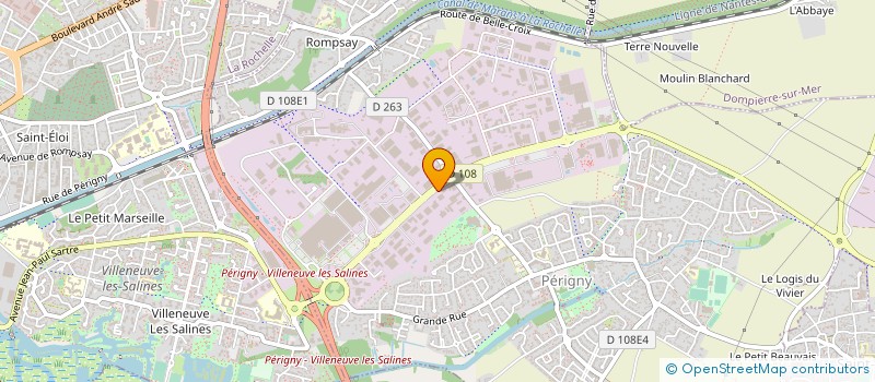 localisation de l'entreprise ERALU  PERIGNY