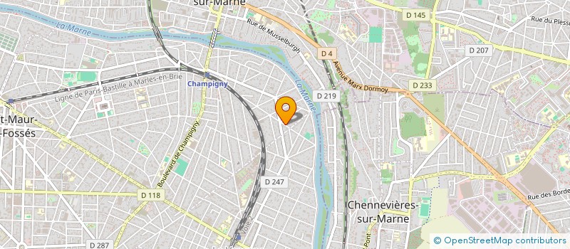 localisation de l'entreprise ERAM CONSULTING à SAINT-MAUR-DES-FOSSES