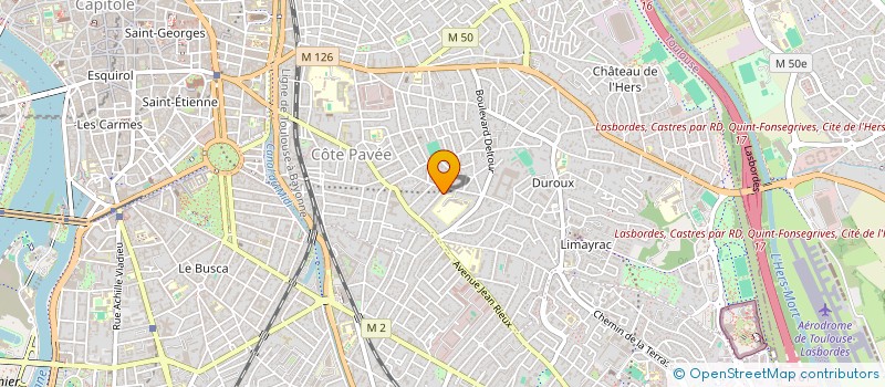 localisation de l'entreprise ERAME à TOULOUSE