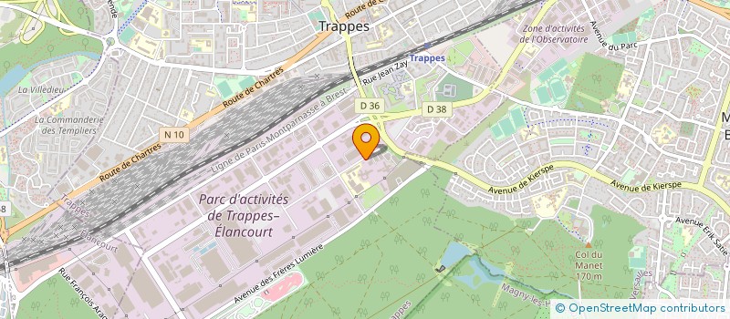 localisation de l'entreprise ERAMET IDEAS à TRAPPES
