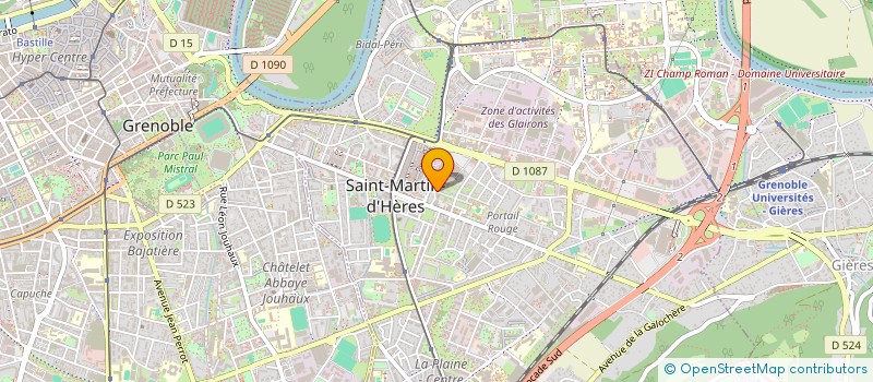 localisation de l'entreprise ERAMIL IMMO  SAINT-MARTIN-D'HERES