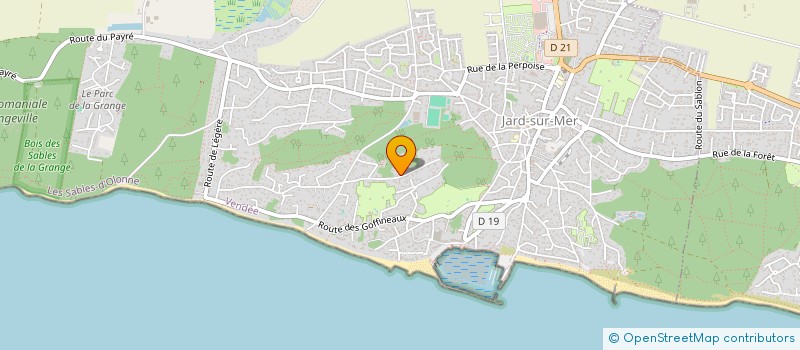 localisation de l'entreprise ERANA LOCATIF à JARD-SUR-MER