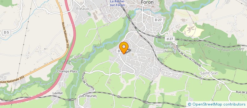 localisation de l'entreprise ERANBALU  LA ROCHE-SUR-FORON