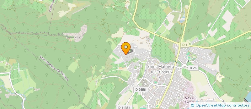 localisation de l'entreprise ERANCELLE  SAINT-MATHIEU-DE-TREVIERS