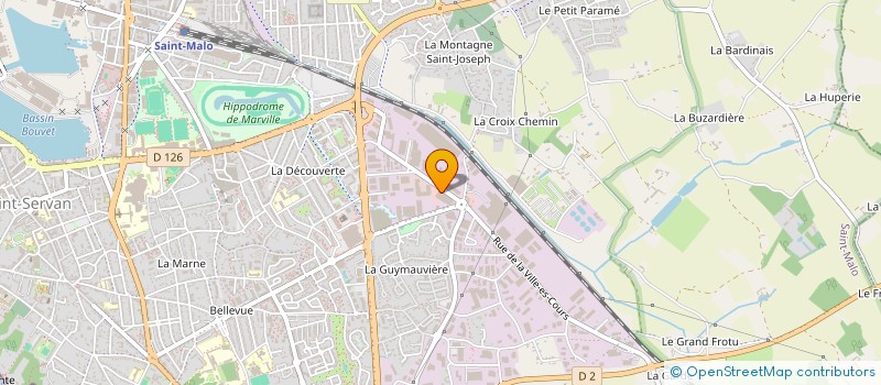 localisation de l'entreprise ERARD LOGISTIQUE  SAINT-MALO