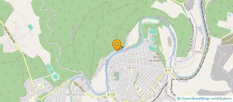 localisation de l'entreprise ERASCLE  JUF