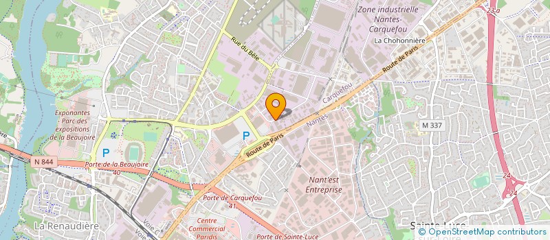 localisation de l'entreprise ERASME SARL à NANTES
