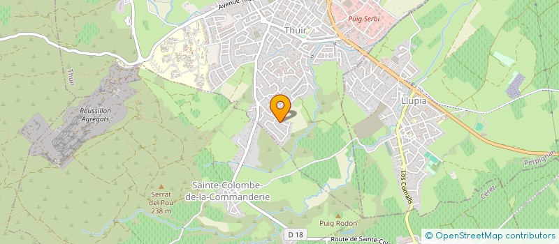 localisation de l'entreprise ERASMUS IMMO  THUIR