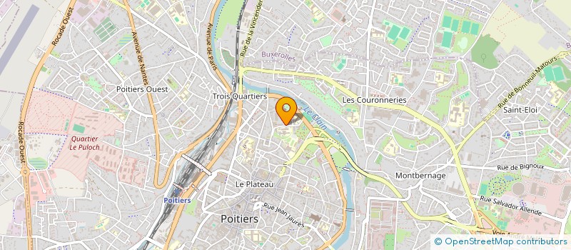 localisation de l'entreprise ERASMUS STUDENT NETWORK POITIERS à POITIERS