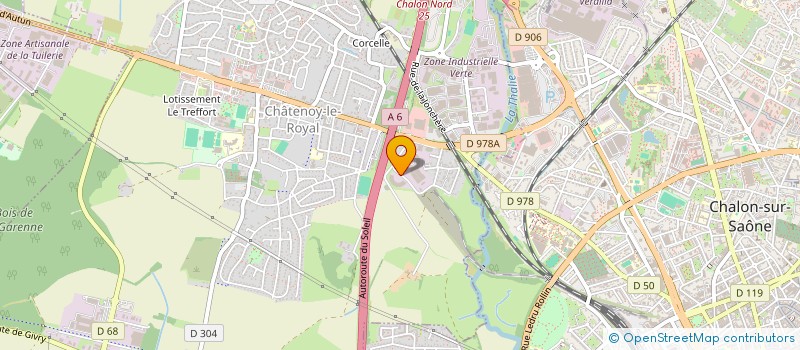 localisation de l'entreprise ERAT INDUSTRIE  CHATENOY-LE-ROYAL