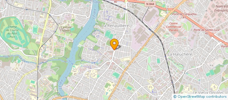 localisation de l'entreprise ERAUDIERE OPTIC à NANTES