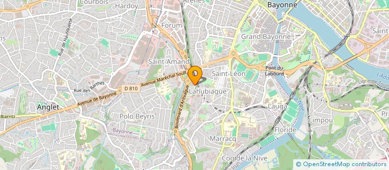 localisation de l'entreprise ERAUSTEGUIA à BAYONNE