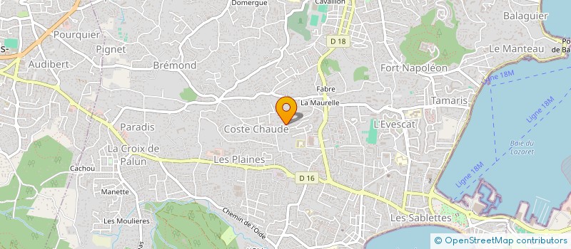 localisation de l'entreprise ERAWAN à LA SEYNE-SUR-MER