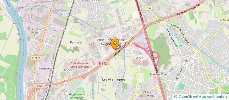 localisation de l'entreprise ERAX à LE PONTET
