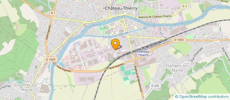 localisation de l'entreprise ERAXI  CHATEAU-THIERRY