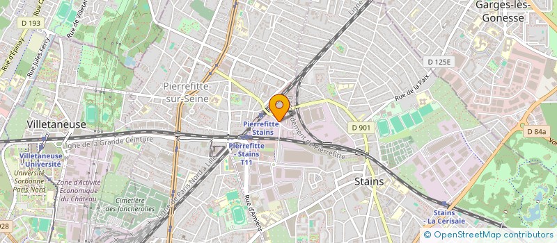 localisation de l'entreprise ERAY à PIERREFITTE-SUR-SEINE
