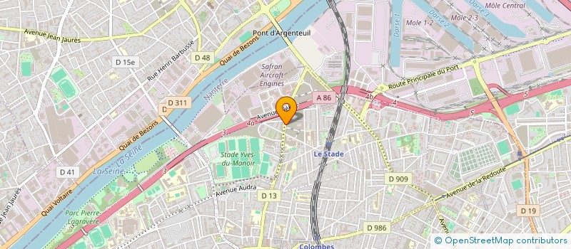 localisation de l'entreprise ERAZ ARCHITECTURE  COLOMBES