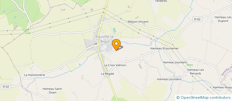 localisation de l'entreprise ERB à RAUVILLE-LA-BIGOT