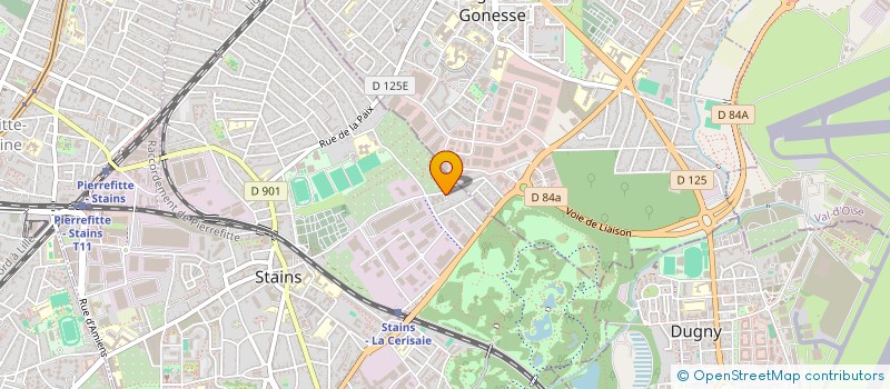 localisation de l'entreprise ERB BATI à STAINS