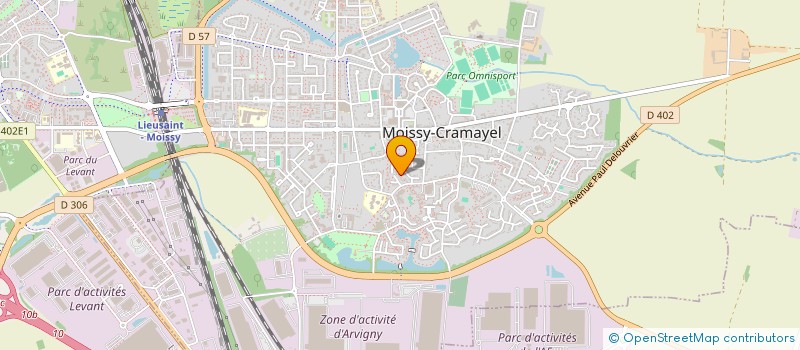 localisation de l'entreprise ERB ETUDE REALISATION BREVET à MOISSY-CRAMAYEL