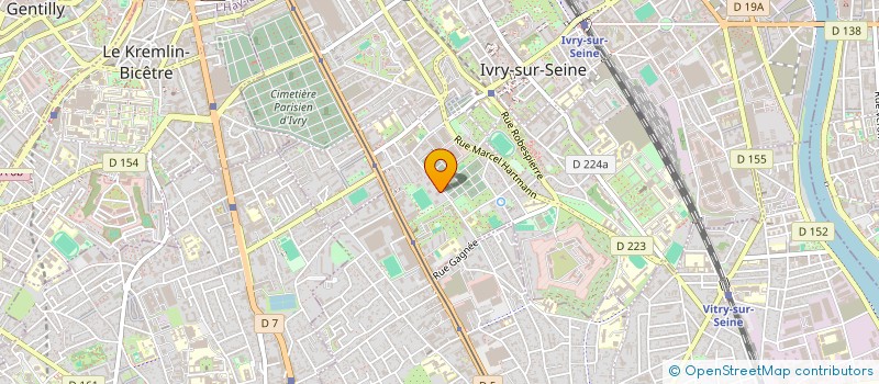 localisation de l'entreprise ERB EXPERT RENOVATION BATIMENT  IVRY-SUR-SEINE