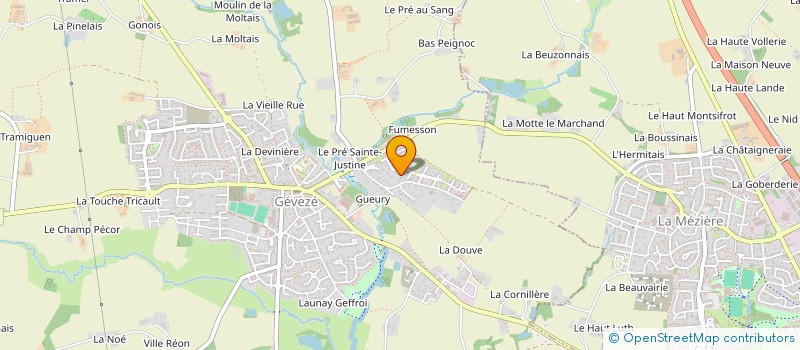 localisation de l'entreprise ERB IMMO  GEVEZE