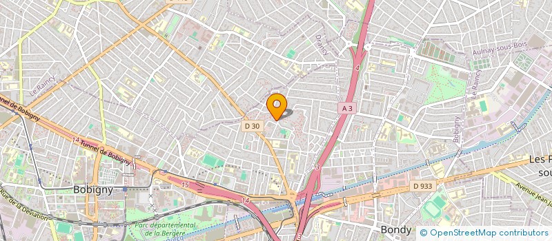 localisation de l'entreprise ERBA  BOBIGNY