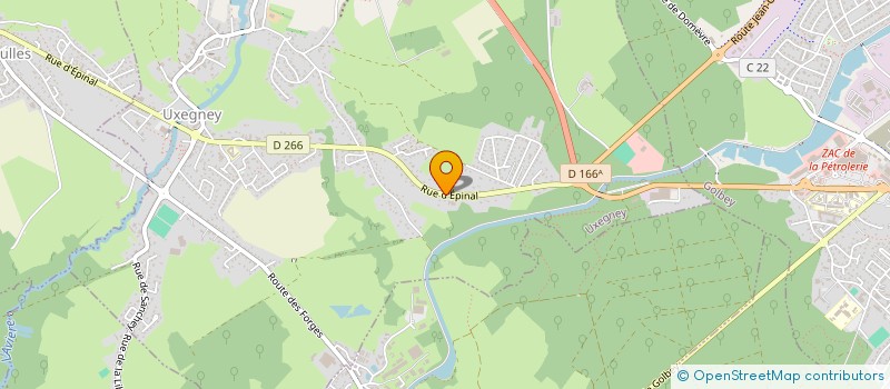 localisation de l'entreprise ERBA à UXEGNEY