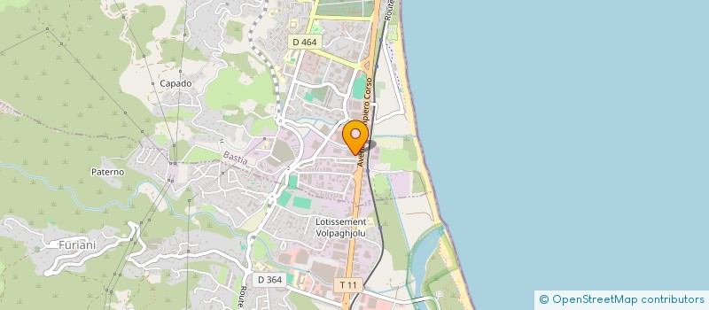 localisation de l'entreprise ERBAJOLU PASTORECCIA à BASTIA