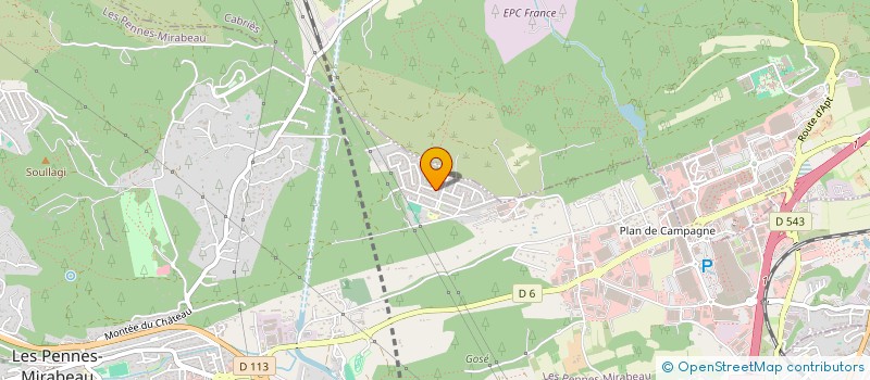 localisation de l'entreprise ERBARIE à LES PENNES-MIRABEAU