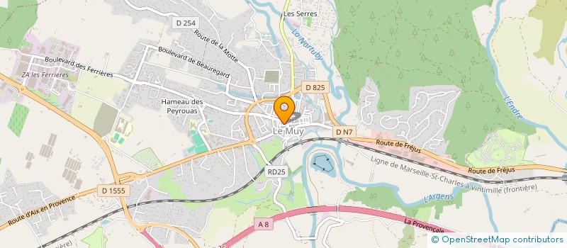 localisation de l'entreprise ERBAT à LE MUY