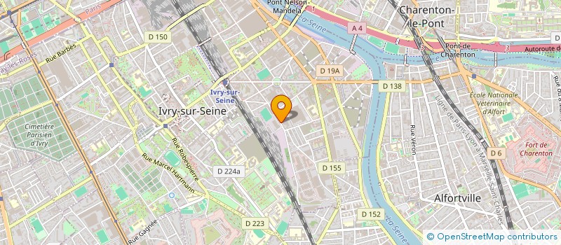 localisation de l'entreprise ERBATIC  IVRY-SUR-SEINE