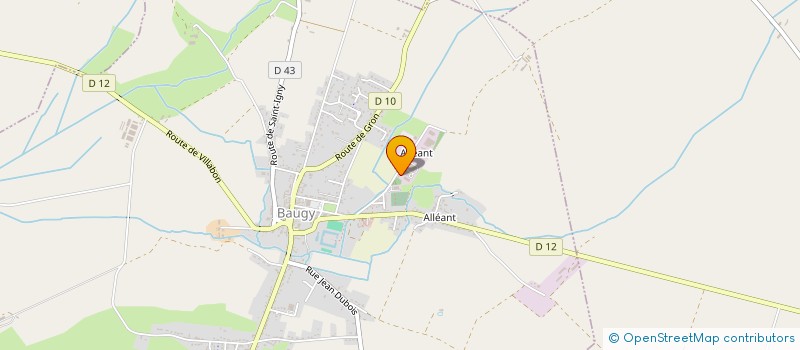 localisation de l'entreprise ERBC BAUGY  BAUGY