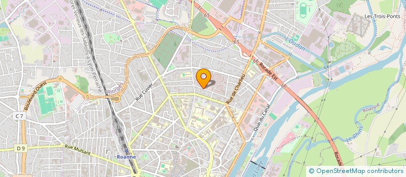 localisation de l'entreprise ERBE à ROANNE