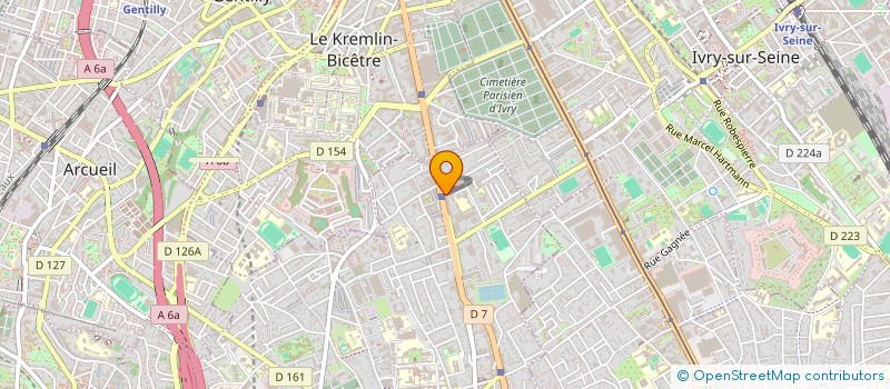 localisation de l'entreprise ERBE  VILLEJUIF