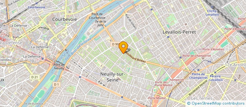 localisation de l'entreprise ERBE à NEUILLY-SUR-SEINE
