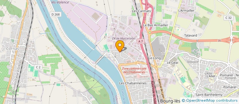 localisation de l'entreprise ERBEN CONSTRUCTIONS  BOURG-LES-VALENCE