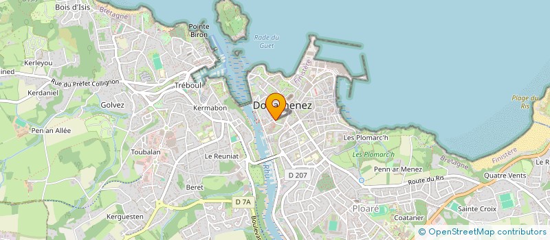 localisation de l'entreprise ERBESTEAN  DOUARNENEZ