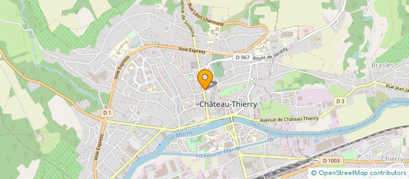 localisation de l'entreprise ERBI à CHATEAU-THIERRY