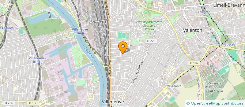 localisation de l'entreprise ERBI à VILLENEUVE-SAINT-GEORGES