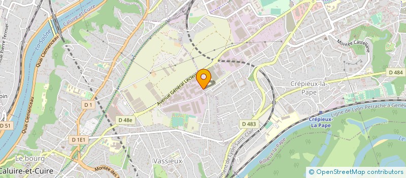 localisation de l'entreprise ERBIS SA  CALUIRE-ET-CUIRE