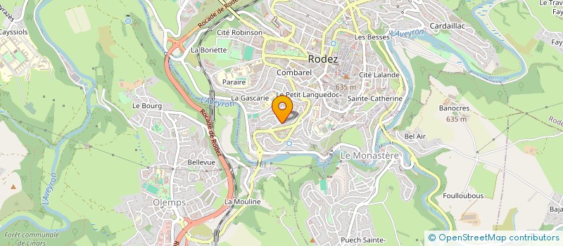 localisation de l'entreprise ERBM  RODEZ