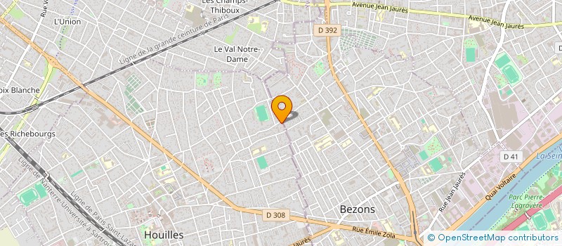 localisation de l'entreprise ERBON  HOUILLES