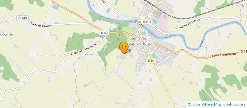 localisation de l'entreprise ERBOVIANDES  SAINT-PAUL-CAP-DE-JOUX