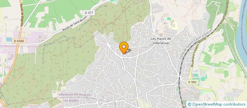 localisation de l'entreprise ERBRIE  VILLENEUVE-LES-AVIGNON