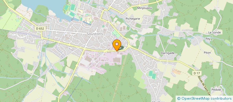 localisation de l'entreprise ERC  SOUSTONS